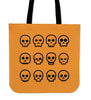 Skull Madness (Orange) Tote Bag - designfullprint
