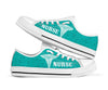 Gifts For Nurses Teal Nurse Medical Icons Low Top Shoes