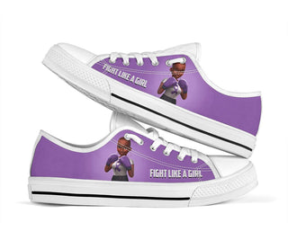 Purple Melanin Warrior Cancer Awareness Shoes