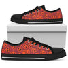 Blk & Red Pumpkin Women's Low Top - designfullprint