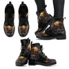 New Comfortable Lace Up Leather Boots Skull 020