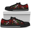 Women's Low Top Skull Shoe Red