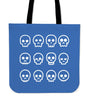 Skull Madness (Blue) Tote Bag - designfullprint