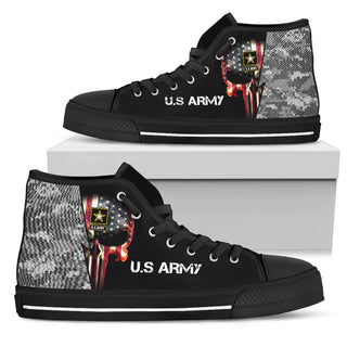 Skull Gift Gift For Army Skull Army Shoes Armed Forces Skull Shoes