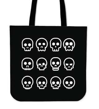 Skull Madness (Black) Tote Bag - designfullprint
