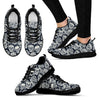 Skulls Black Women's Sneakers - designfullprint