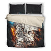 Angles and Skulls Bedding Set