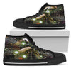 We Are One With Technology Womens High Top Canvas Shoe