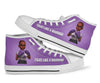 Fight Like A Warrior Melanin Purple Cancer Awareness Shoes