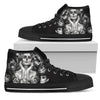 Sugar Skull High Top Shoes - designfullprint