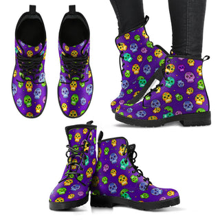 Muerto Sugar Skulls Vegan Leather Boots