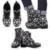 New Comfortable Lace Up Leather Boots Skull 017