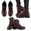 New Comfortable Lace Up Leather Skull Boots 008 - designfullprint