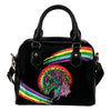 Unicorn Skull Leather Shoulder Bag 002 - designfullprint