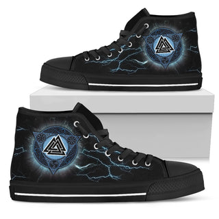 Viking Valknut Lightweight High Top Canvas Shoes 004