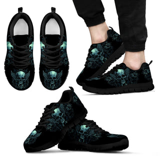 Black Skull Lightweight Sneakers