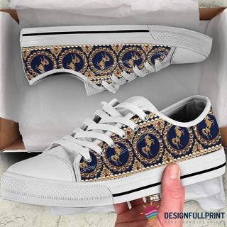 Gift For Horse Lover Horse Pearl Lowtop Canvas Shoes NHD