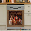 Farmer Hen Chicken Decor Dishwasher Cover HG Gift For Farmer
