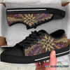 Dog Paw Bead Pattern Lowtop Canvas Shoes NHD