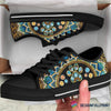 Dog Paw Mandala Lowtop Canvas Shoes NHD