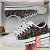 Embroidery Pattern Bicycle Printed Lowtop Canvas Shoes NHD