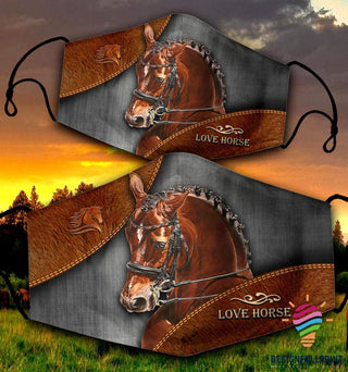 Gift For Horse Lover Love Horse Cloth Mask HG