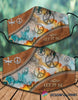Gift For Dragonfly Lover Gift For Hippie Hippie Peace Symbol Let It Be Dragonfly Cloth Mask NHD
