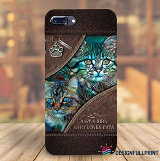 Just A Girl Who Loves Cats Phone Case HG Gifts For Cat Lovers