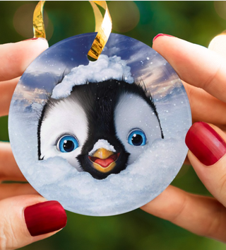 Winter Penguin Ornament LH