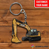 Customized Your Name Love Excavator Keychain HG