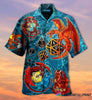 Gift For Dragon Lover Dragon Playing Dice Unisex Hawaii Shirt LN