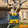 School Bus Name Personalized Key Chain HG