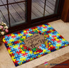 Autism In This Home We Never Give No Doormat HG Autism Gift