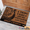 Gift For Viking Lover Personalized A Viking And His Shieldmaiden Live Here Doormat HG