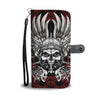 Skull Art Phone Wallet Case - designfullprint
