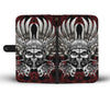 Skull Art Phone Wallet Case - designfullprint