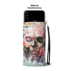 Skull Art Phone Wallet Case 02 - designfullprint