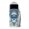 Skull Art Phone Wallet Case 03 - designfullprint