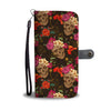 Skull Art Phone Wallet Case 04 - designfullprint