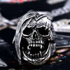 Exaggerated Vintage Skull Stainless Steel Ring