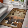 Bull Dog In This House We Are Family Dog Lover Rug CH Gifts For Dog Lovers