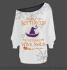 New Colors Halloween You Just Flipped My Witch Switch Off Shoulder Long Sleeves Top