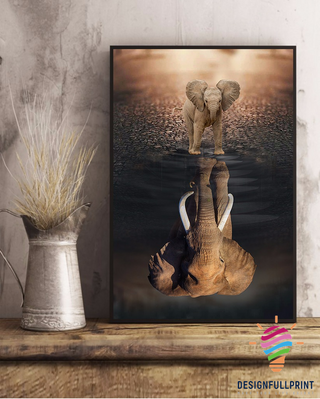 Gift For Elephant Lover Elephant Baby Adult Canvas Art and Poster CM