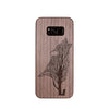 Wood Phone Case for Universal Models - Wolf Tree Howling Wolf 006 - designfullprint
