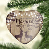 Personalized Our First Christmas Married Ornament LH