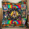Gift For Hippie Hippie In A World Full Of Roses Be A Sunflower Quilt Throw Blanket CH
