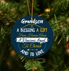Gift For Grandma Grandma & Grandson Christmas Ornament LH