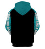 Skull Gift Teal and Orange F L A G Skull Apparels
