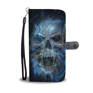 Skull Art Phone Wallet Case 006 - designfullprint