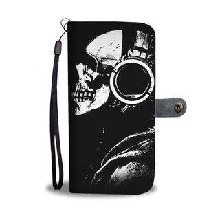 Skull Art Phone Wallet Case 007 - designfullprint
